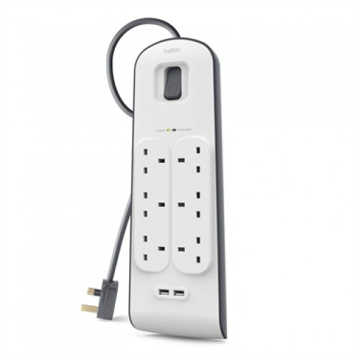 BELKIN 2.4 安培 USB 充電 6 位防雷保護拖板